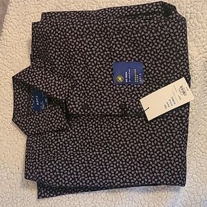 Men's dress shirt Apt. 9 brand slim fit medium NWT black Paisley